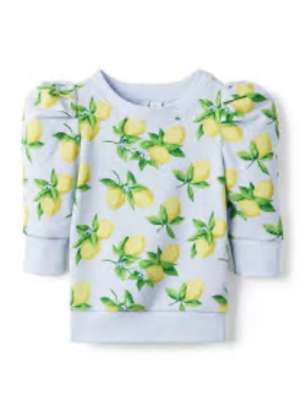 Janie and Jack Yellow Lemon Print Set Light Blue New without tags